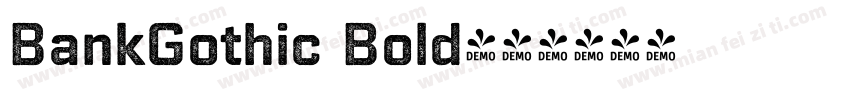BankGothic Bold字体转换